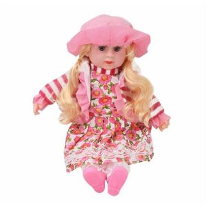 Magyarul éneklő hajas Kati baba óriás szempillával – 52 cm