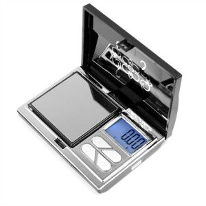 Mini-Schmuckwaage mit zuverlässiger Genauigkeit von 0,1 g – Taschenwaage mit LCD-Anzeige und Tara-Funktion – wiegt bis zu 200 Gramm 114871300 - Andere Messgeräte