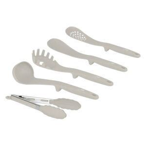 Berlinger Haus Sahara Collection 5-teiliges Küchenhelfer-Set mit Schöpfkelle, Schaumlöffel, Servierlöffel, Pastalöffel und Zange - Küchenzubehör