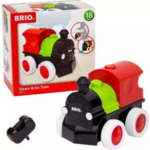 Brio 30411 Steam & Go vonat dobozzal - Vonat, vasúti elem, autópálya