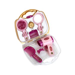 Nyitott Klein Princess Coralie fodrász készlet játék hajszárítóval, tükörrel, fésűvel és kefével - Klein