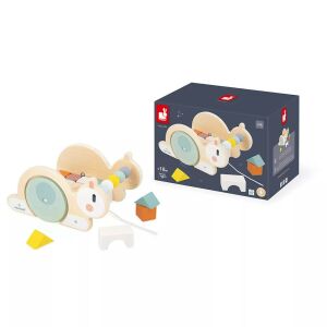 Janod J04054 Csiga húzható kocka építő +18 hónapos kortól 122901019 - Janod