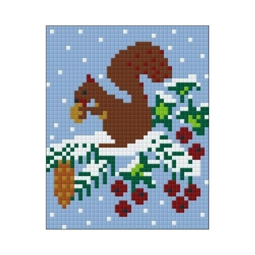 Pixelhobby Téli Mókus Pixel Art Készlet - Pixelhobby