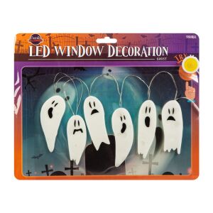 Halloween LED ablekdekor kétféle 146070006 - Ablakmatrica