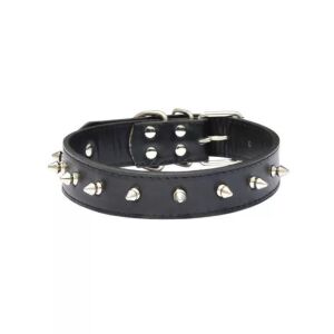 Tüskés, bőr kutya nyakörv állítható mérettel 133301734 - Állattartás