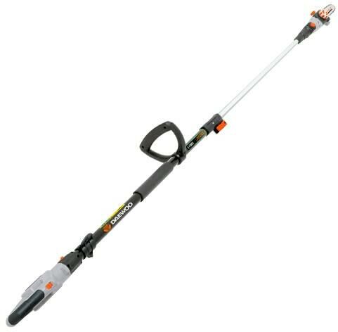 Daewoo DALPS18-1 akkus magassági láncfűrész, 18 V AKKU és TÖLTŐ NÉLKÜL