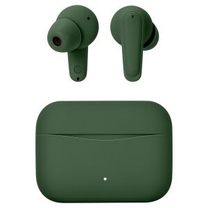 Sencor SEP GRIM Olive Green ANC True Wireless Earbuds with Charging Case - Headphone and Bluetooth Speaker