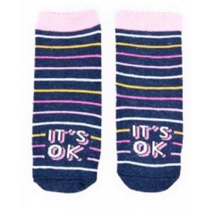 Yo!club pamut zokni (17/19) - csíkos/"it's ok" 114964613 - Yoclub