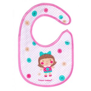 Canpol Babies frottír előke tépőzáras - rózsaszín 114964620 - Előke, büfikendő