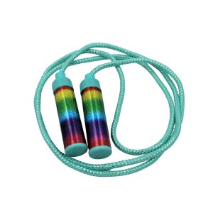 Тюркоазено въже за скачане 210 см 114968255 - Кардио машина и устройство