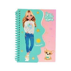 Zápisník na písanie a kreslenie, tyrkysový, 50 listov, Big Dream Girls 114968298 - Kancelárske papierové výrobky