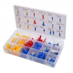 Set conectori izolati, Kraft&Dele KD10487, 160 buc 121729415 - Terminale pentru cabluri