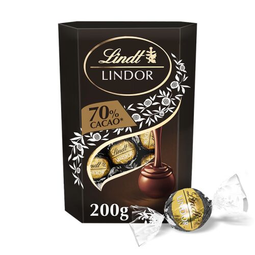 Lindt Lindor Étcsokoládé Golyó 70% Kakaó - 200g