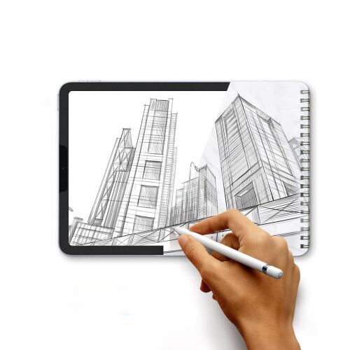 Displayschutzfolie aus Glas mit Gelle-Papierstruktur für Apple iPad Air 11" (2024), ideal zum Zeichnen/Schreiben, matt, entspiegelt 115063912