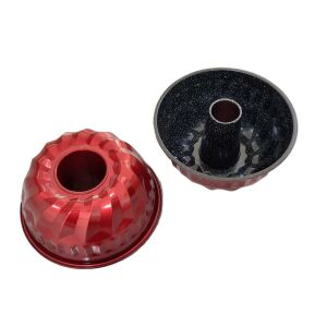 Metalová forma na bábovku Red Line s centrálnym tubusom, priemer 23 cm, nepriľnavý povrch - Perfect Home Formy na pečenie