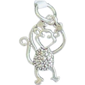 Srebrny wisiorek Jolie Silver 925, model małpy, 25 x 14 mm, 1,4 g 114974458 - Dla kobiet