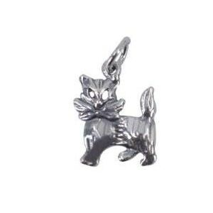 Wisiorek, srebro Jolie, srebro 925, wzór kotka z kokardą, 1,5 g, 1 x 1,3 cm 114974516 - Dla kobiet