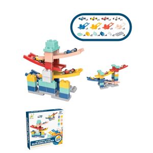 Építőipari alkatrészkészlet, KeepHome, Autórámpa, 30 alkatrész, Autók mellékelve