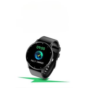 KeepHome ZL02D okosóra és fitnesz karkötő, oxigén, pulzusszám, lépésszámláló, értesítések, IP67, Android/iOS rendszerrel kompatibilis, rezgés, több sportág, fekete