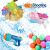 2er Set Wasserpistole für Kinder, Flippy, ab 6 Jahren, mit Wasserballons, Blau + Pink, 1x 600 ML + 1x 550 ML 114975091