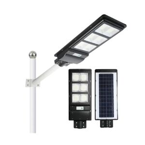 Lampa stradală solară KeepHome cu stâlp de montare și panou solar - Lămpi stradale
