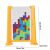 A KipHome Tetris Puzzle Tangram méretei, egy 3D Montessori játék