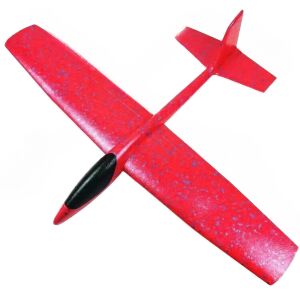 KeepHome Glider Repülőgép, Polisztirol, Hossza 84 cm, Szabadidős játék, Stunts, Piros