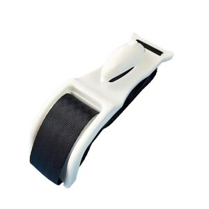 Deviator Centura de Siguranta, KipHome, pentru Burtica Gravidelor, Universal, Ajustabil, 21x6 cm, Model Delfin Alb