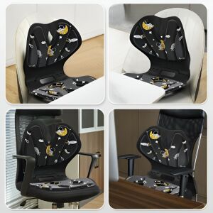 KeepHome tartásjavító ülés párna űrhajós és rakéta mintával, különböző felhasználási példákkal - Derék- & Háttámasz