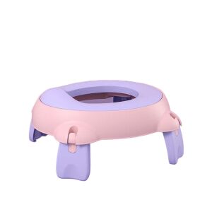 KeepHome olita portabilă pentru copii mici, roz și mov, pliabilă, olita de călătorie - Șervețele, Porti de Siguranta și Olite