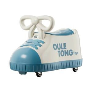 Gyerekautó, KeepHome, cipőmodell, 4 kerék, 1-6 éves korig, tárolódoboz, ABS, 48 x 27 x 34 cm, kék