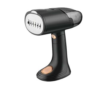 KeepHome aparat de călcat cu abur portabil, negru, vedere din unghi - Aparate de abur manual