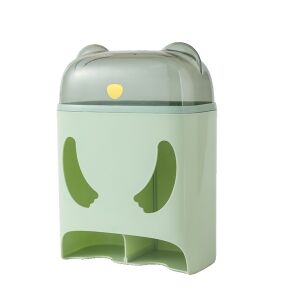 KeepHome Medve alakú Falra szerelhető tároló doboz, Zöld, 18 x 11 x 25 cm - Gardrób rendszerező