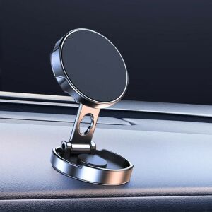 Telefontartó, KeepHome, ragasztóval, ABS-sel és mágnessel, összecsukható, átmérő 4,4 cm, univerzális, ezüst