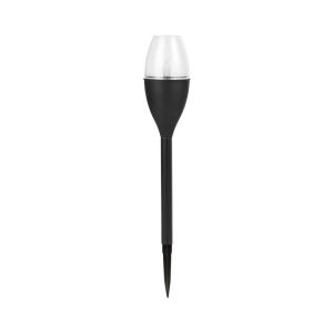 KeepHome borospohár típusú LED napelemes kerti lámpa, magasság 37,5 cm, lánghatású, PVC és ABS anyag, 2V, 200mAh, tarka