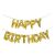 KipHome Happy Birthday arany fólia lufi banner