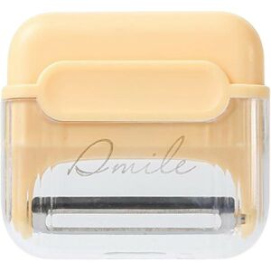 Kézi zöldség- és gyümölcshámozó/tisztító, KeepHome, hordozható, mágnessel, két pengével, Rozsdamentes acél, Sárga, 6,7x6x1,6 cm 114979440 - Hámozó