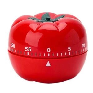 Mechanischer Küchentimer Flippy, Tomatenform, 60 Minuten, 6,3 x 4,5 cm, ABS-Material, rot 114979448 - Flippy