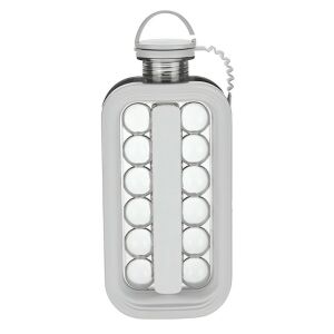 Forma pentru Gheata 2 in 1 Portabila, KipHome, Tavita sub Forma de Sticla, Diametru 3 cm, Multifunctional, 17 Bilute de Gheata, 27.5 x 11.4 x 5.5 cm, Culoare Alb 114979726 - Forme cuburi de gheata