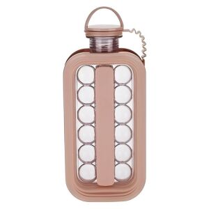 Forma pentru Gheata 2 in 1 Portabila, KipHome, sub Forma de Sticla, Sfere, Diametru 3 cm, Multifunctional, 17 Bilute, 27.5 x 11.4 x 5.5 cm, Culoare Roz Pal 114979741 - Forme cuburi de gheata