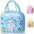 Geantă de prânz KeepHome, albastră cu design de elefant, cu alte modele