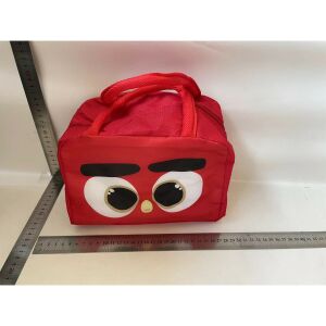 Geantă de prânz izolată KeepHome roșie cu design de pasăre de desene animate - Transportatori de alimente și băuturi