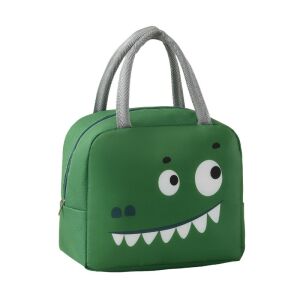 Geantă de prânz KeepHome cu design de crocodil de desene animate, culoare verde - Transportatori de alimente și băuturi