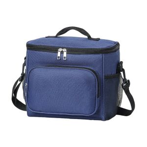 Geanta pentru Pranz, KipHome, Multifunctionala, Compartimentata, 2 Tipuri de Manere, Impermeabila, 26x24x17 cm, Albastru 114980849 - Flippy