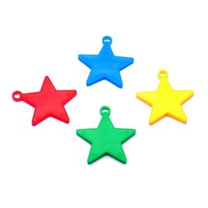 Set de 4 greutăți pentru baloane KeepHome în formă de stea, 8 grame fiecare, multicolore - Accesorii pentru petrecere