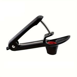 Ръчна резачка за череши/маслини с 1 дупка KeepHome, 20,5 x 3,8 x 13 см, ABS+неръждаема стомана, с дръжка, черна 114981177 - Пивоварна Wine & Brandy