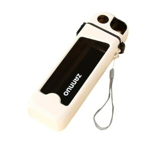 Zamuo 350 ml бяла спортна бутилка за вода със сламка и заключващ се капак - Kulacs