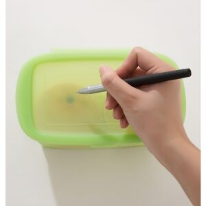 Recipient alimentar pliabil din silicon KeepHome, verde, capacitate 1L - Cutii alimentare