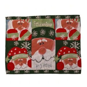Asztali szalvéta, KeepHome, Mikulás modell, Karácsonyi téma, Asztali törölköző, 47x33 cm, Pamut és szintetikus szálak, Többszínű 114981766 - Tányéralátét