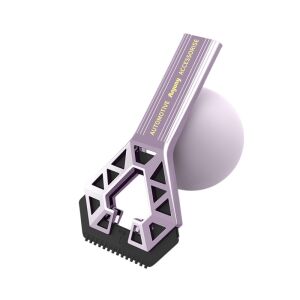 Autós hókaparó egy véggel, KeepHome, Univerzális, Autós hóeltakarítás, fogantyúval, Ergonomikus, Levehető, Ablakhoz és karosszériához, Könnyen használható, 23,5x4,3 cm, Lila